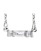 Colar Barra Cravejado em Ouro 14k com Diamantes Naturais – Modelo 13