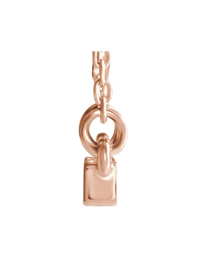 Colar Barra Cravejado em Ouro 14k com Diamantes Naturais – Modelo 13
