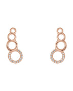 Brinco Ear Climber Geométrico Cravejado em Ouro 14k com Diamantes Naturais