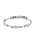 Pulseira Riviera com Cravação Bezel em Ouro 14k com Diamantes Naturais – Modelo 5