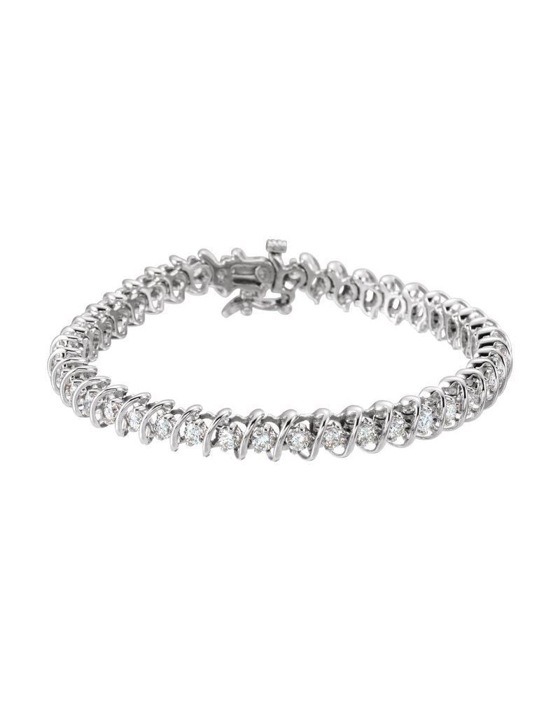 Pulseira Riviera em Ouro 14k com Diamantes Naturais – Modelo 26