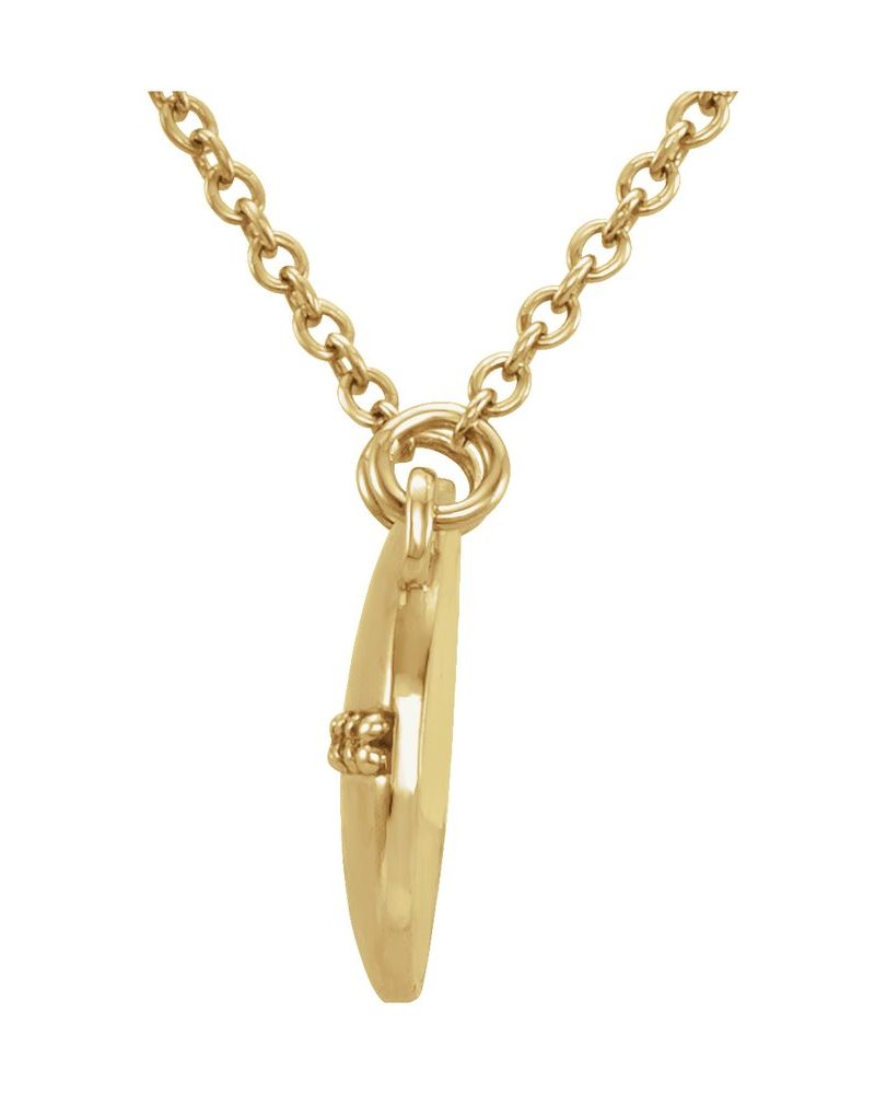 Colar Círculo em Ouro 14k com Diamantes Naturais – Modelo 4