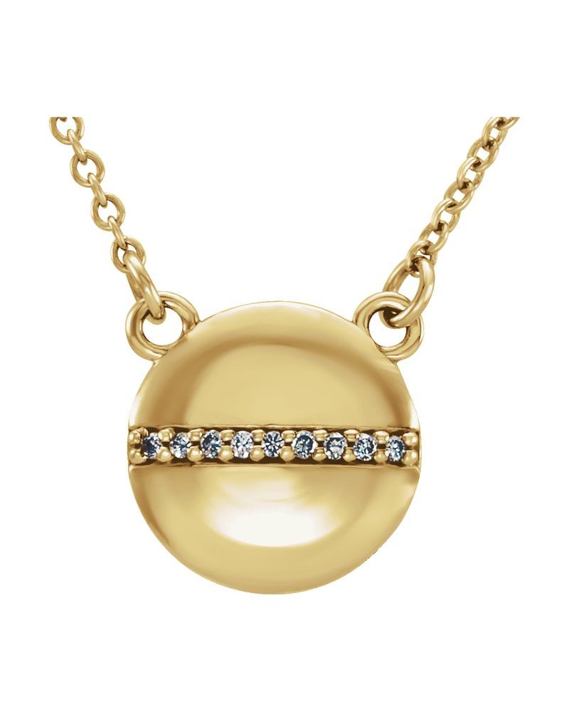 Colar Círculo em Ouro 14k com Diamantes Naturais – Modelo 4