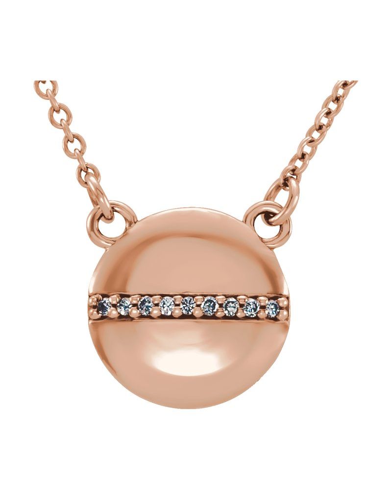 Colar Círculo em Ouro 14k com Diamantes Naturais – Modelo 4