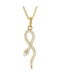 Colar Cobra Delicado em Ouro 14k com Diamantes Naturais