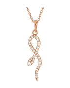 Colar Cobra Delicado em Ouro 14k com Diamantes Naturais