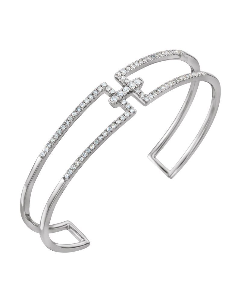 Bracelete Cravejado em Ouro 14k com Diamantes Naturais – Modelo 2