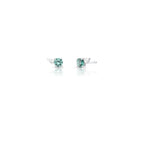Brinco de Prata 925 com Cristal de Gota e Redondo