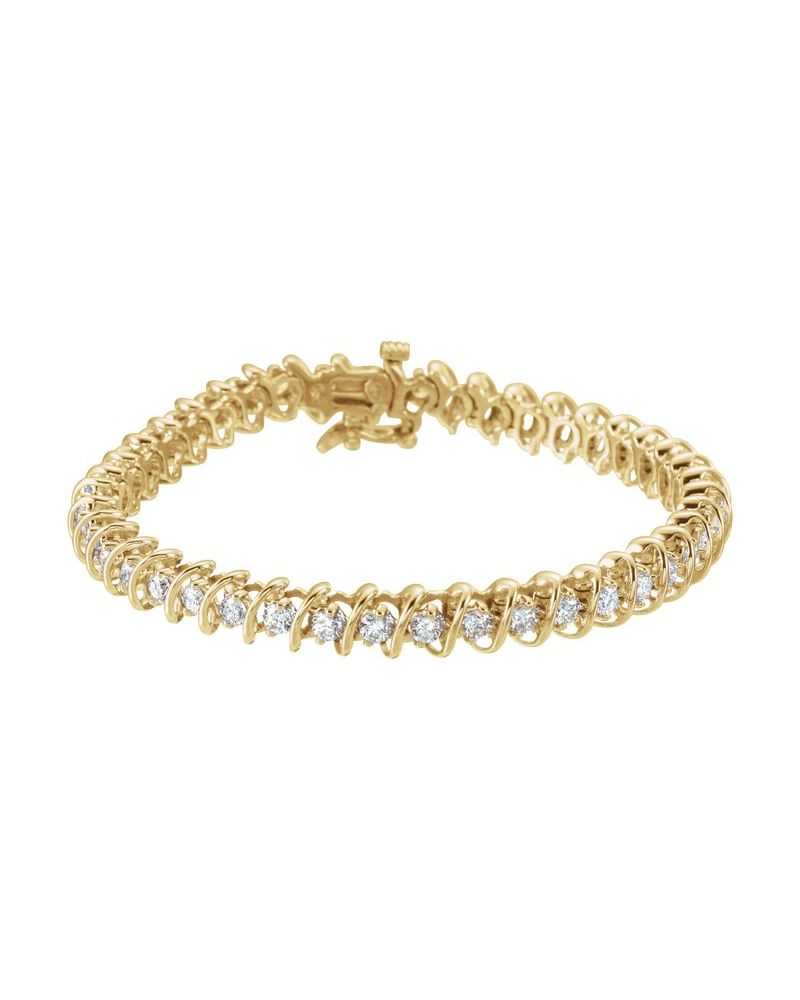 Pulseira Riviera em Ouro 14k com Diamantes Naturais – Modelo 26