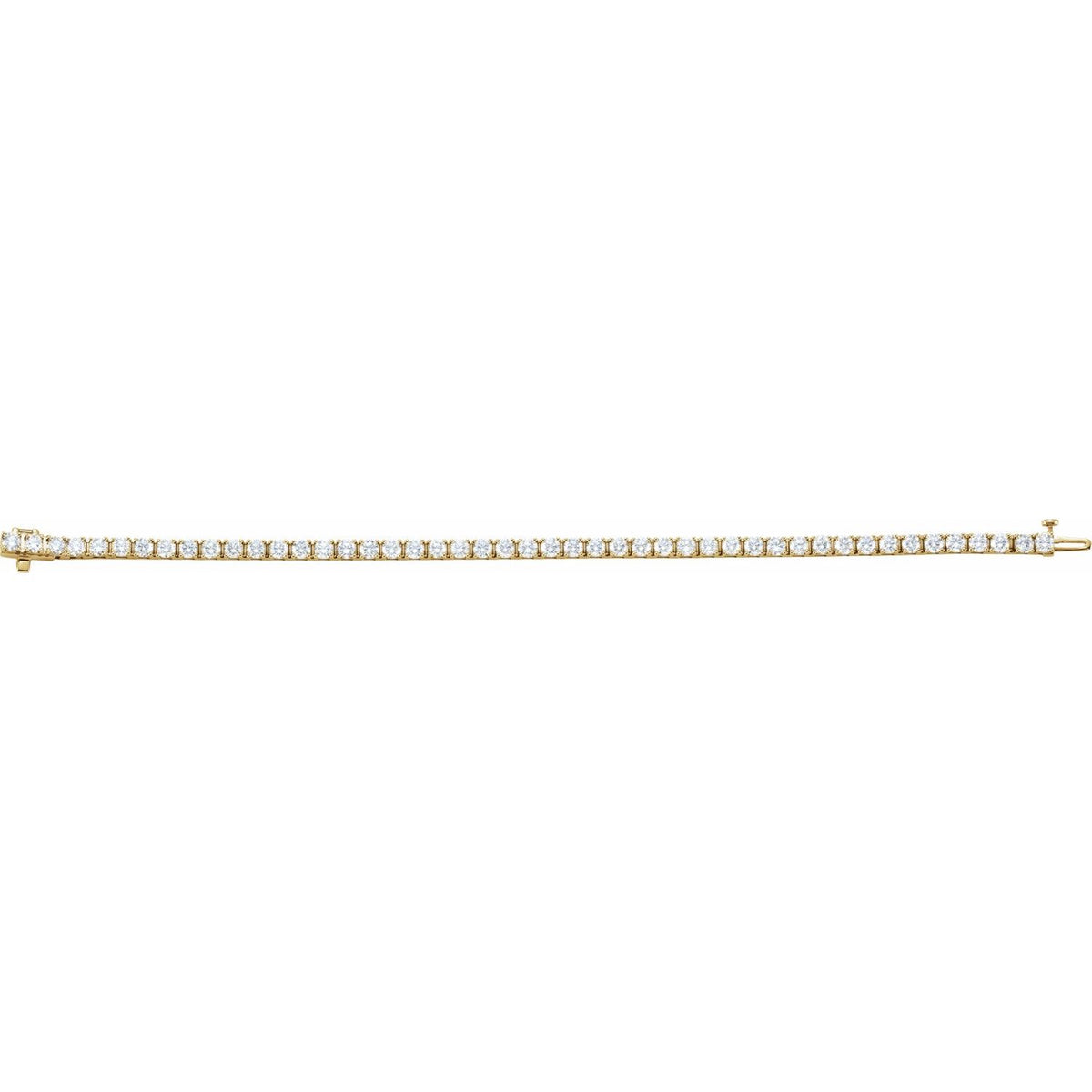 Pulseira Riviera em Ouro 18k com Diamantes Naturais – Modelo 3 – Ouro Amarelo 18k