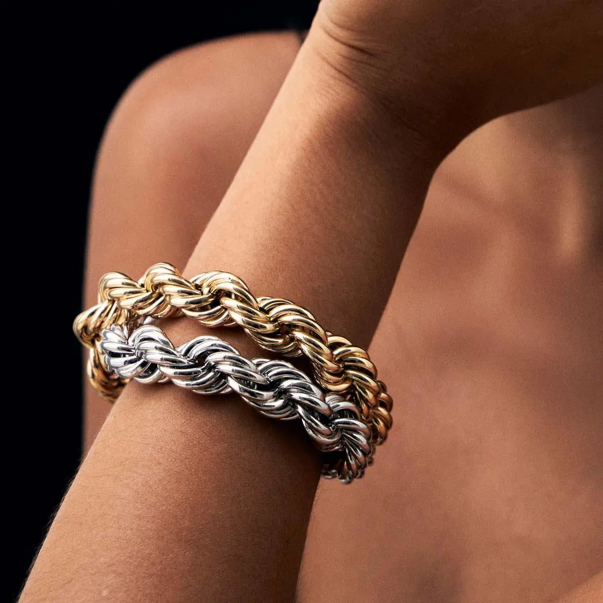 Pulseira Folheada a Ouro Cordão Baiano Liso com Fecho Boia 14mm