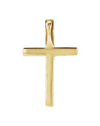 Pingente Cruz Delicado em Ouro 14k com Diamantes de Laboratório – Modelo 2