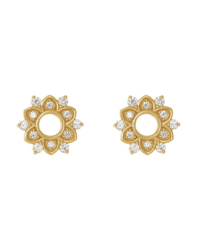 Brinco Cravejado em Ouro 14k com Diamantes Naturais – Modelo 8