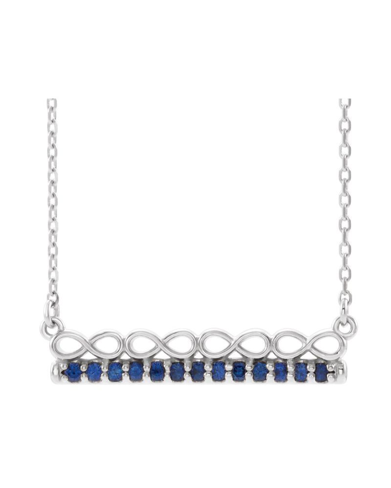 Colar Infinito Barra em Ouro 14k com Diamantes Naturais