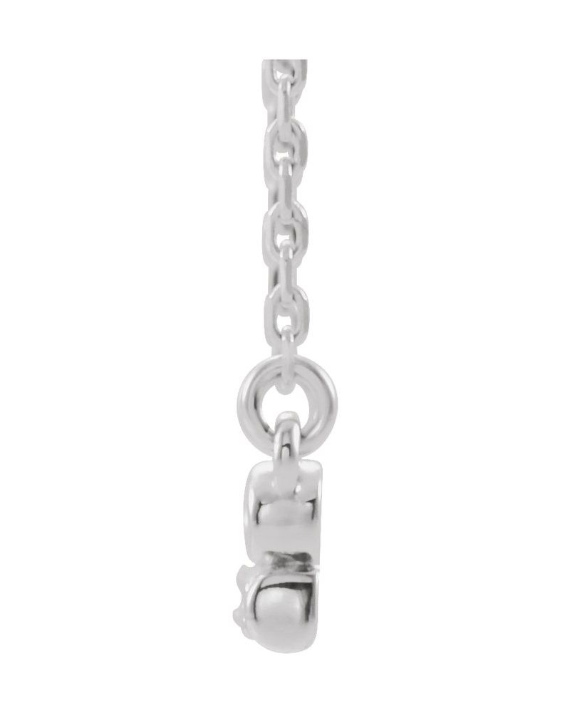 Colar Infinito Barra em Ouro 14k com Diamantes Naturais