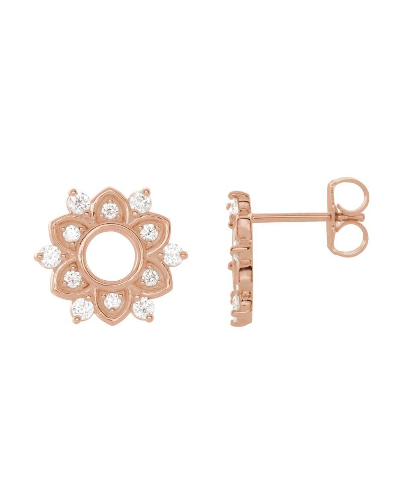 Brinco Cravejado em Ouro 14k com Diamantes Naturais – Modelo 8