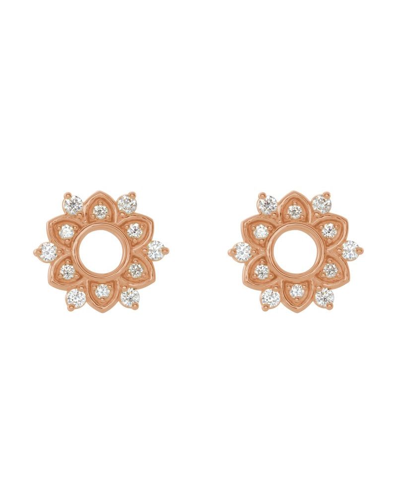 Brinco Cravejado em Ouro 14k com Diamantes Naturais – Modelo 8