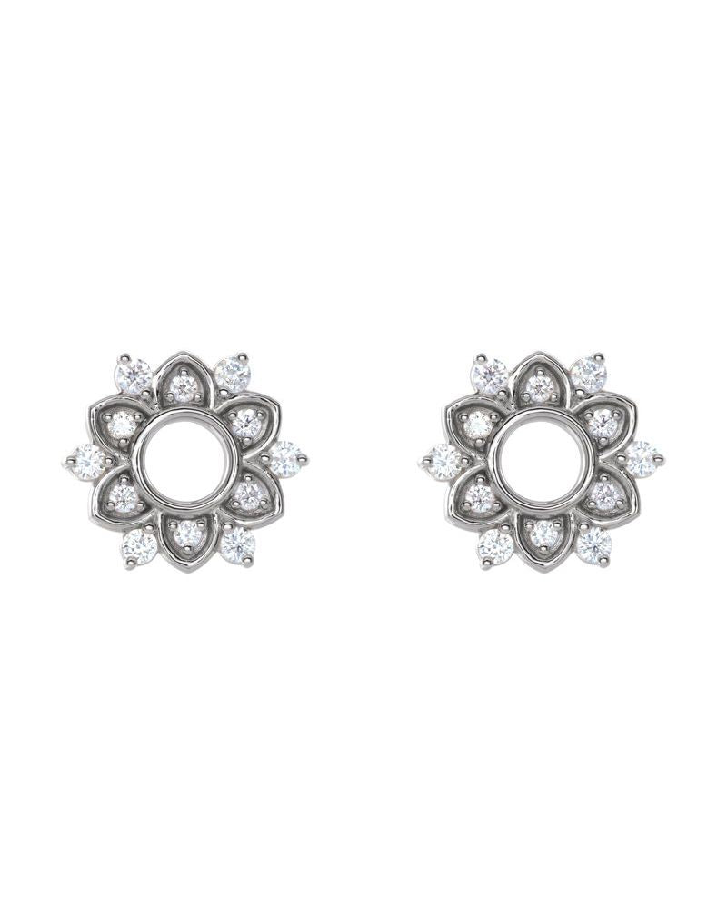 Brinco Cravejado em Ouro 14k com Diamantes Naturais – Modelo 8