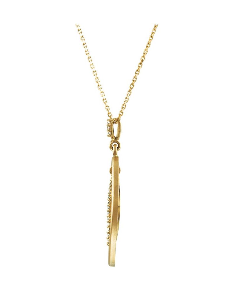 Colar Silhueta Vazada em Ouro 14k com Diamantes Naturais