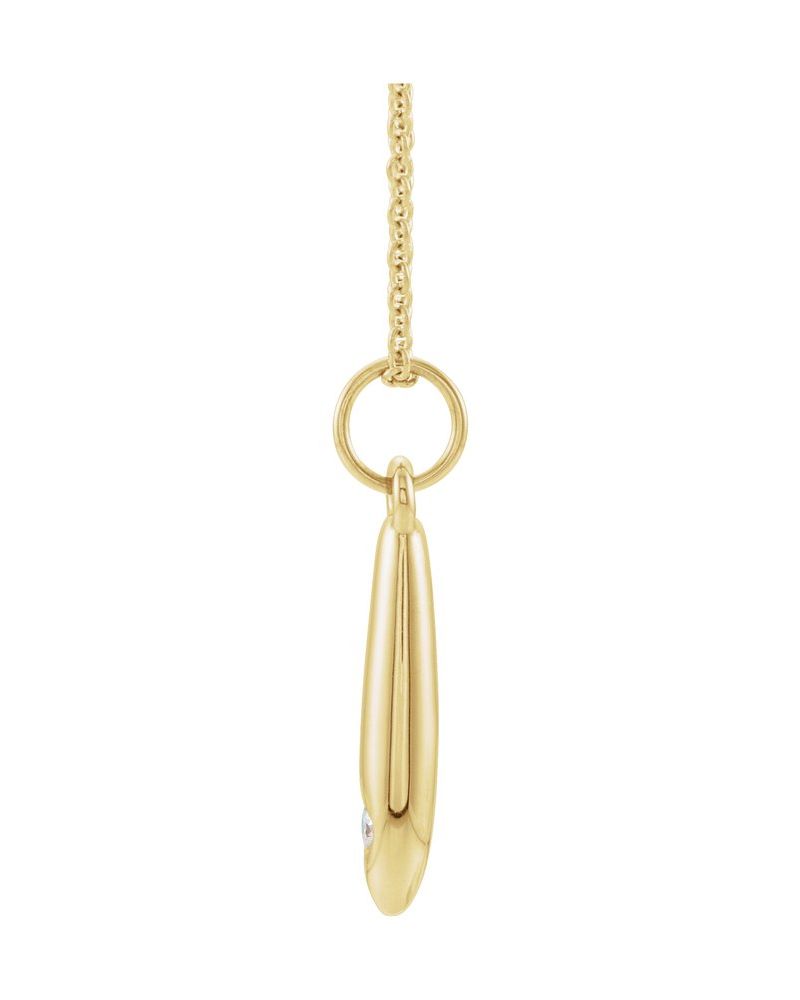 Colar Geométrico Cravejado em Ouro 14k com Diamantes Naturais – Modelo 2