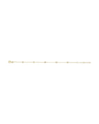 Pulseira Estações com Cravação Bezel em Ouro 14k com Diamantes Naturais