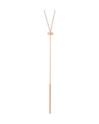Colar Barra Y em Ouro 14k com Diamantes Naturais – Modelo 7