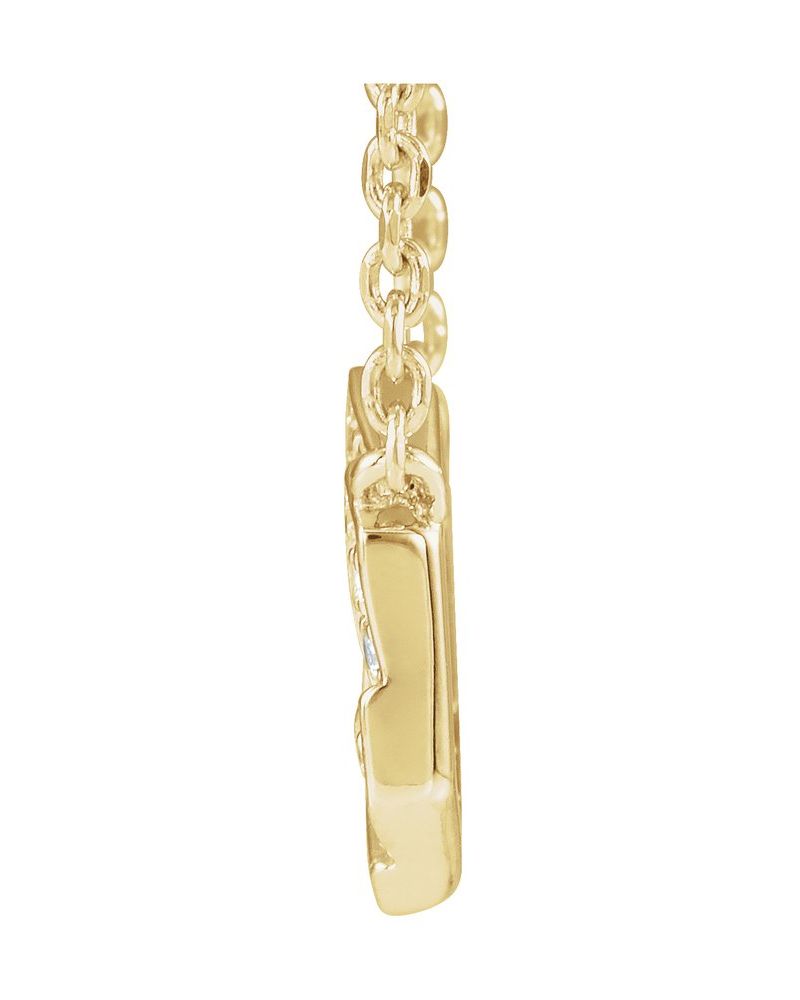 Colar Geométrico Cravejado em Ouro 14k com Diamantes Naturais – Modelo 3