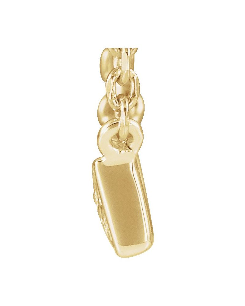 Colar Barra Cravejado em Ouro 14k com Diamantes Naturais – Modelo 12