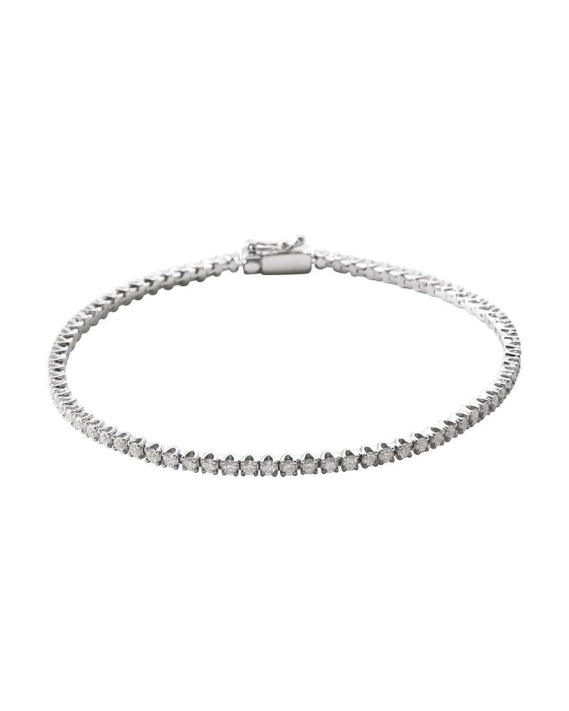 Pulseira Riviera em Ouro 14k com Diamantes Naturais – Modelo 5