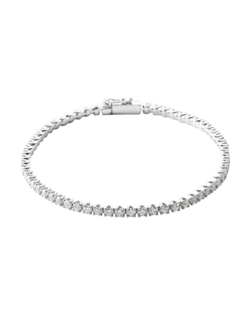 Pulseira Riviera em Ouro 14k com Diamantes Naturais – Modelo 5
