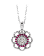 Colar Cluster Halo em Ouro 14k com Diamantes Naturais