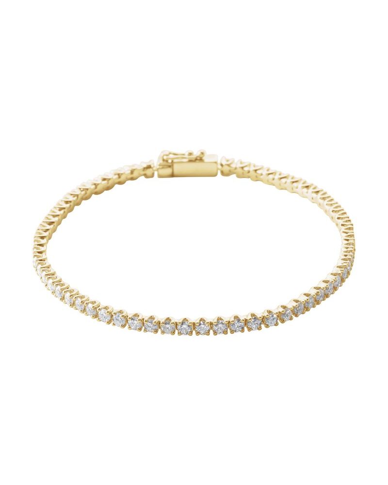 Pulseira Riviera em Ouro 14k com Diamantes Naturais – Modelo 5
