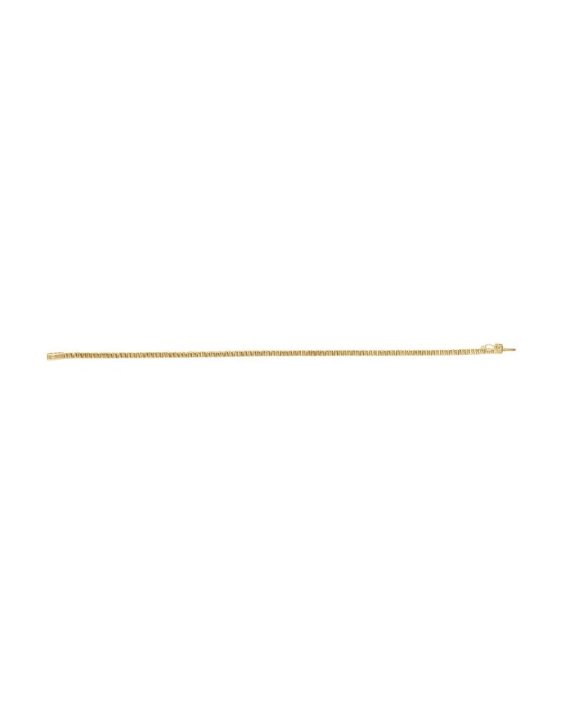 Pulseira Riviera com Cravação Bezel em Ouro 14k com Diamantes Naturais