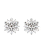 Brinco Cluster Vintage em Ouro 14k com Diamantes Naturais