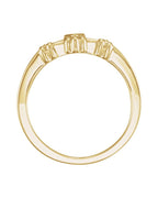 Anel Cruz em Ouro 14k com Diamantes Naturais – Modelo 6