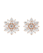 Brinco Cluster Vintage em Ouro 14k com Diamantes Naturais