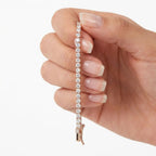 Extensor Folheado a Ouro de Riviera com Zircônias Redondas
