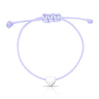 Pulseira de Prata 925 Kids Regulável com Coração