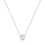 Colar de Prata 925 com Pingente Oval e Liso de Anjo