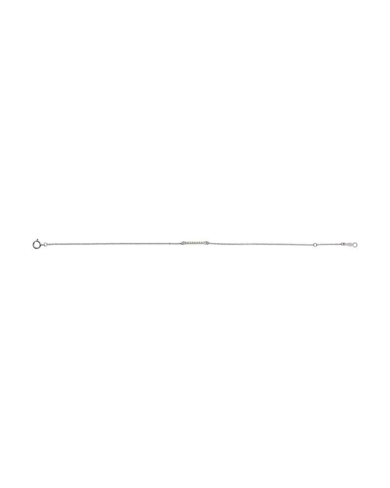 Pulseira Barra Cravejada em Ouro 14k com Diamantes Naturais – Modelo 3