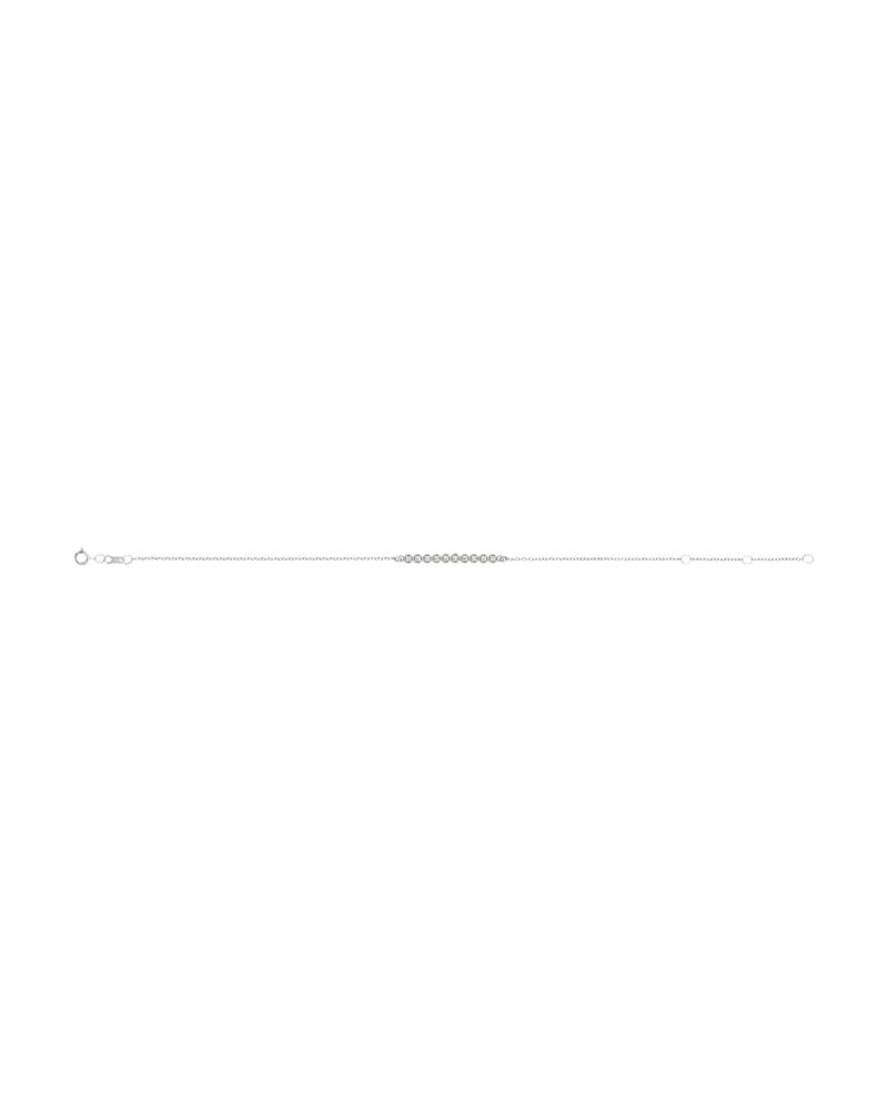 Pulseira Barra Cravejada em Ouro 14k com Diamantes Naturais – Modelo 2