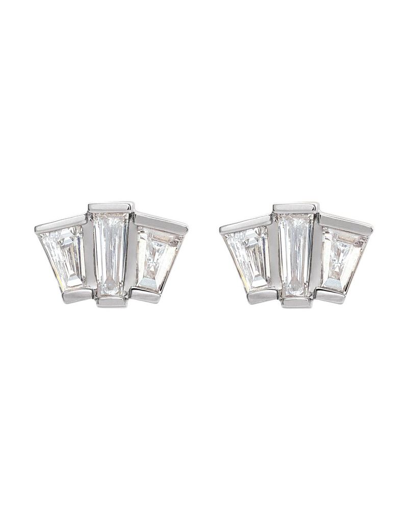 Brinco Geométrico Cluster em Ouro 14k com Diamantes Naturais – Modelo 2