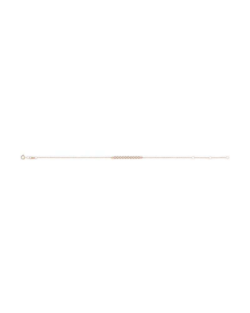Pulseira Barra Cravejada em Ouro 14k com Diamantes Naturais – Modelo 2