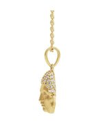 Colar Buda em Ouro 14k com Diamantes Naturais