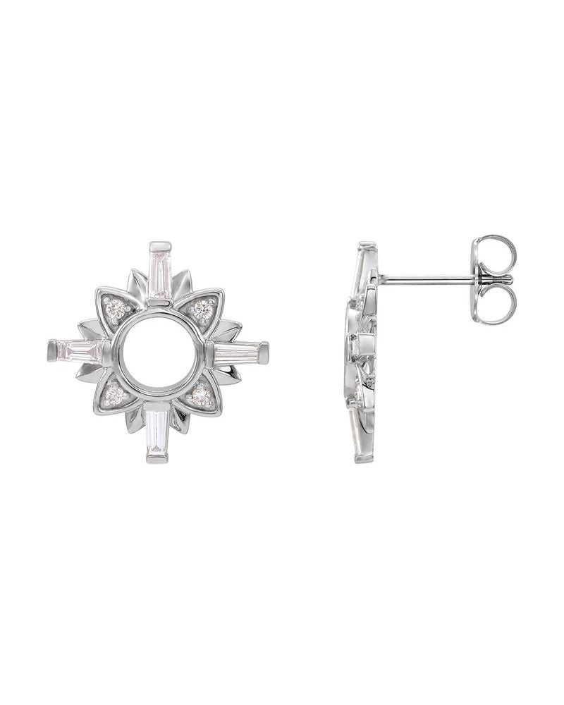 Brinco Cravejado em Ouro 14k com Diamantes Naturais – Modelo 11