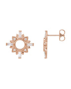 Brinco Cravejado em Ouro 14k com Diamantes Naturais – Modelo 11