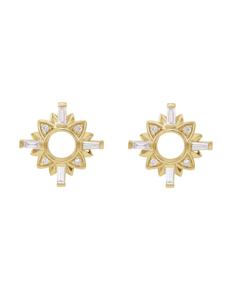 Brinco Cravejado em Ouro 14k com Diamantes Naturais – Modelo 11