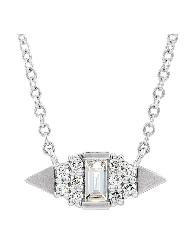 Colar Geométrico em Ouro 14k com Diamantes Naturais – Modelo 7