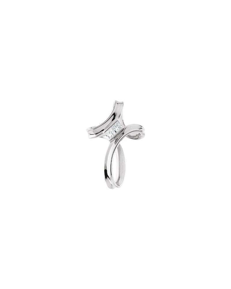 Pingente Cruz Cravejado em Ouro 14k com Diamantes Naturais – Modelo 37