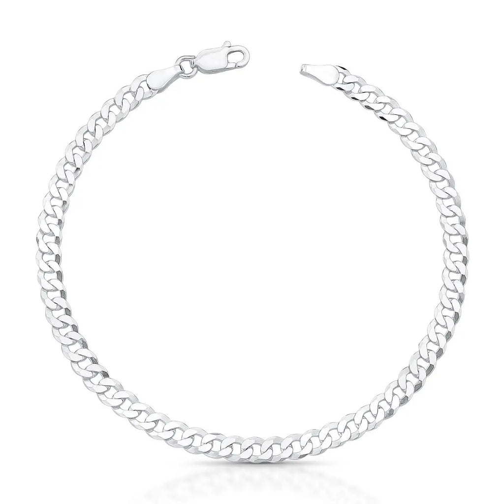Pulseira de Prata 925 em Malha Groumet